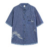 ONIARAI/鬼洗26春夏新品鬼洗常青松宽松刷色短袖衬衫男 B740029 商品缩略图4