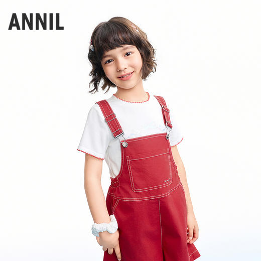 【实体店同款】女童短袖针织衫夏季新款安奈儿童装AG621227 商品图0