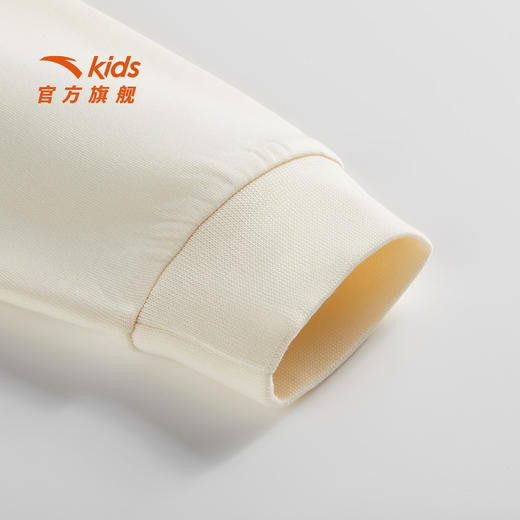 安踏儿童男小童针织套头衫2026年新款舒适亲肤儿童翻领休闲卫衣潮352629702 商品图3