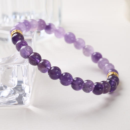 「紫韵凝光」紫水晶手链 招米米 九紫离火 时尚百搭 原创设计 商品图5