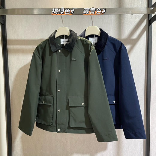 正品鳄鱼LAC*STE小标翻领夹克外套030901 商品图3