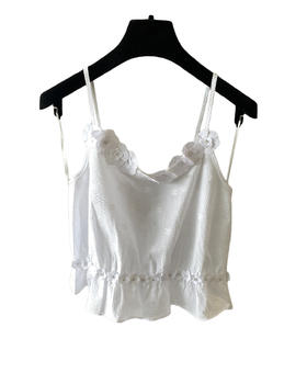 女款山茶花钉珠吊带背心ba025