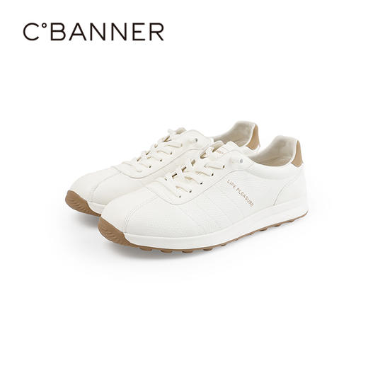 千百度2026春季男鞋质感鞋面 优选韧性牛皮革材质阿甘鞋A26115281 商品图4