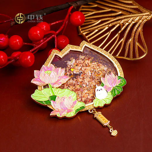 南昌印钞 花卉主题碎钞流沙冰箱贴 钞艺文创 商品图6