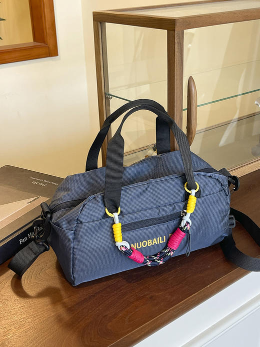 雀说尼龙防水新款撞色提绳手提包单肩包斜挎包 波士顿包ALW2014 商品图3