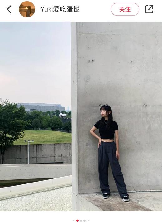 spelledi*t捏褶松紧腰阔腿裤 商品图4