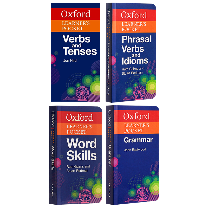 【宝莉爹推荐】Oxford Learner's Pocket 英文原版 牛津袖珍英语词汇 语法 动词短语 动词和时态 进口英语学习工具书