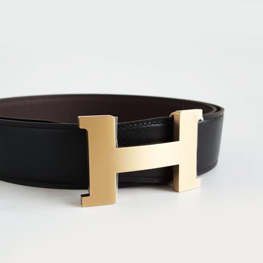 【全新】Hermes爱马仕H074562CUZ3 | H077971CAAB100黑棕拼色Constance康康H金扣双面腰带男士060326HS20 商品图2