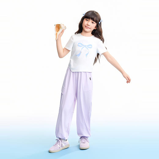 【实体店同款】男女童全腰针织单裤夏季新款安奈儿童装AM626155 商品图5