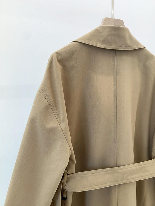 【高品质私服】【IC丝羊毛平纹布双排扣风衣】百搭经典的驼色 满载洒脱时髦N1211-CC【无标出货 介意慎拍】 商品图12