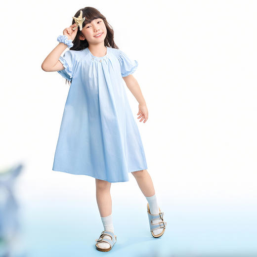 【实体店同款】女童短袖连衣裙夏季新款安奈儿童装AG623139 商品图5