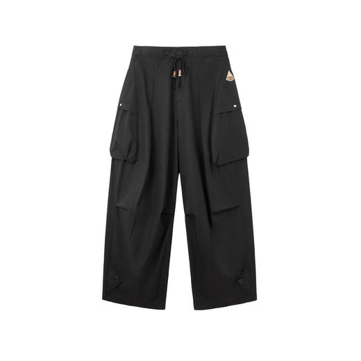 谜底高腰阔腿裤长裤2026夏季新品工装风简约大气时尚女262MK0667 商品图4