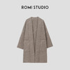 ROMI STUDIO“贵妇老钱”80%羊毛宽松中长款燕麦针织开衫 23AWM1221 商品缩略图0