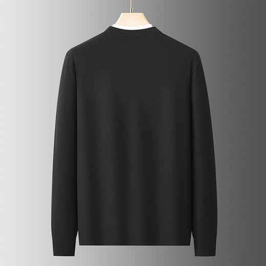 【DDS】大依优型大码男装春季假两件软糯打底衫休闲商务圆领针织衫320斤 商品图3