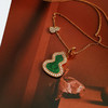 【95新】Qeelin麒麟Wulu系列中号玫瑰金镶钻翡翠葫芦项链 链长约41cm女士060326AK07 商品缩略图3