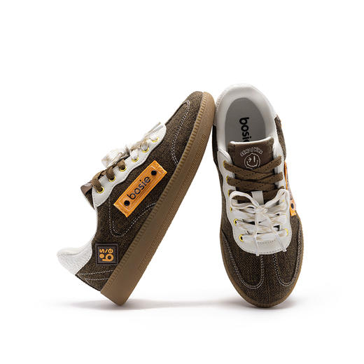 【bosie伯喜新款时尚休闲帆布德训鞋】秒变街头潮人穿搭神器这配色！这颜值！三色可选~ 商品图7