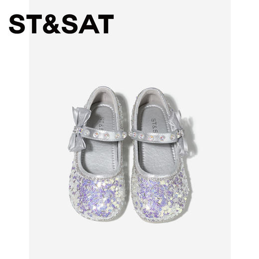 【童鞋】星期六闪闪亮片蝴蝶结女童公主鞋SSE1191L1H 商品图3