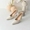 经典鲨2026年春季专柜新品气质尖头水钻一脚蹬6cm细高跟鞋女KW87-617011 商品缩略图6