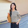 【99元任选2件】商场同款|森马短袖T恤女夏短款纯色修身圆领2026新款休闲简约上衣 商品缩略图2