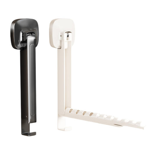 可折叠吸盘伸缩晾衣架日用餐厨宿舍挂衣架隐形晾衣架免打孔挂衣架 商品图4