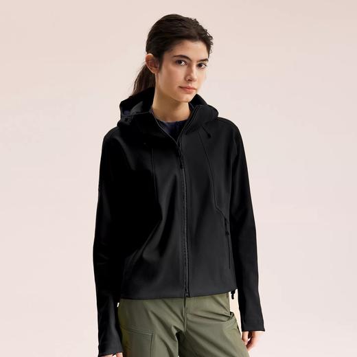 点此购买 凯乐石M8 IC-MAX春秋季女士户外连帽软壳衣外套 bk 341595 商品图8