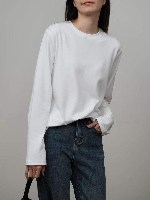 【高品质私服】【IC棉针织布长袖T恤】细腻光洁，纹理清晰，亲肤舒适G1630-CC【无标出货 介意慎拍】 商品图3