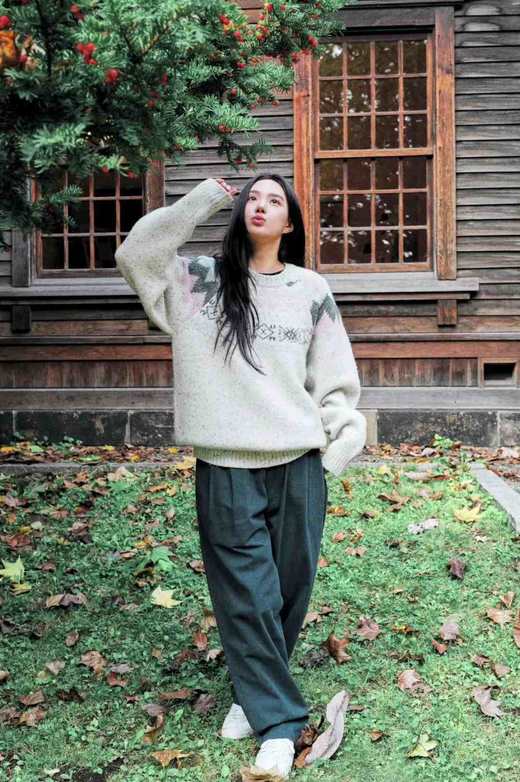 spelledi*t捏褶松紧腰阔腿裤 商品图3