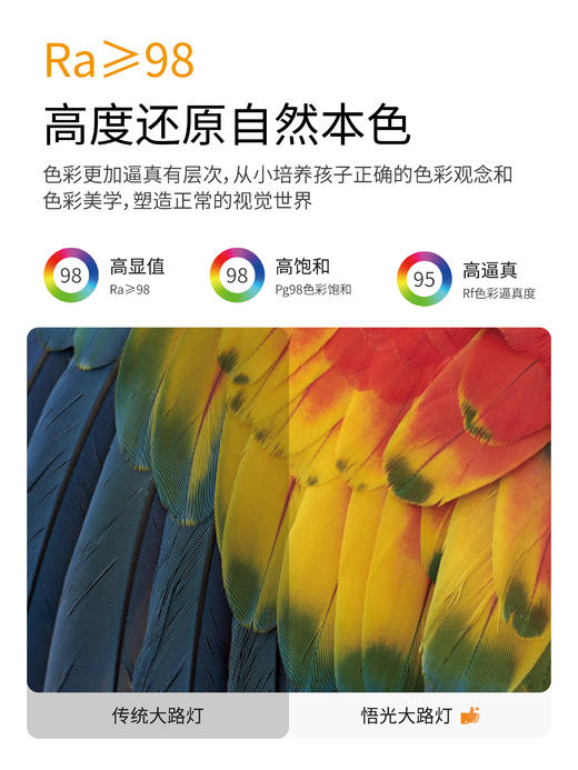 「明亮护眼」开学好礼·开尔全光谱大路灯 学生用护眼灯    瀚哲 商品图2