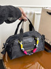 雀说尼龙防水新款撞色提绳手提包单肩包斜挎包 波士顿包ALW2014 商品缩略图2