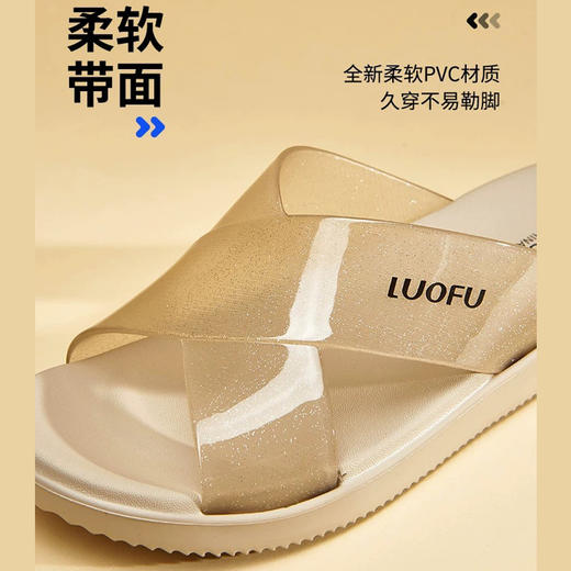 【凉鞋】罗敷拖鞋女士新款防滑厚底夏季时尚凉拖【E7189-4】 商品图1