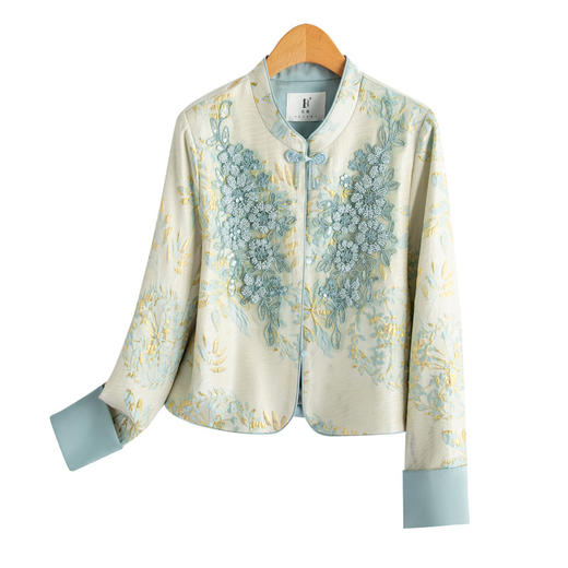 新中式气质国风重工亮片短外套女装春季新款时尚上衣SYY2706 商品图4