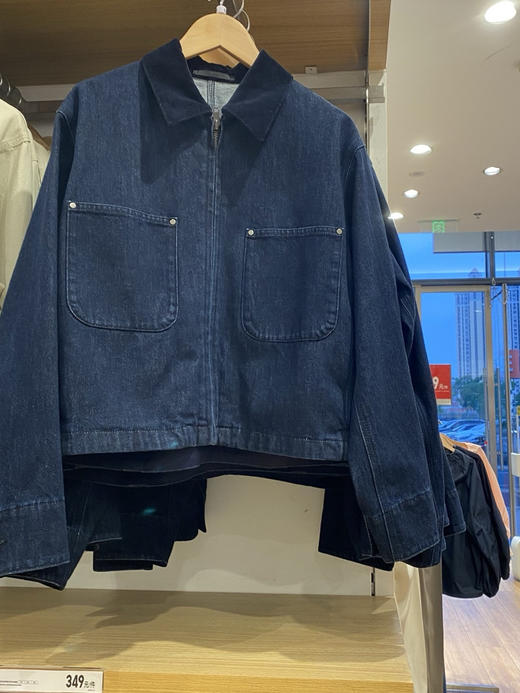 雀说秋冬新款女装休闲拉链短茄克/外套翻领时尚夹克上衣C479208ALW 商品图1