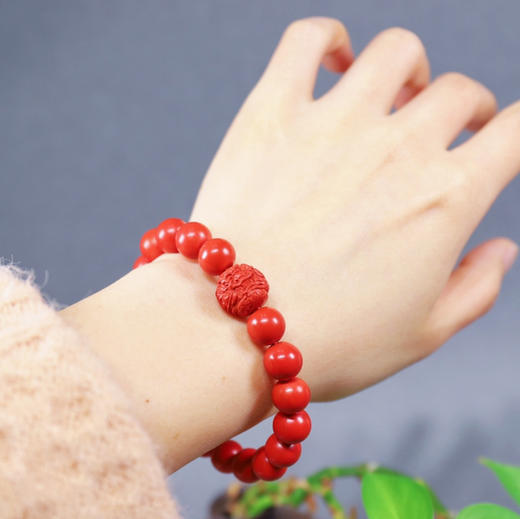 【兴旺】朱砂龙珠手串 商品图6