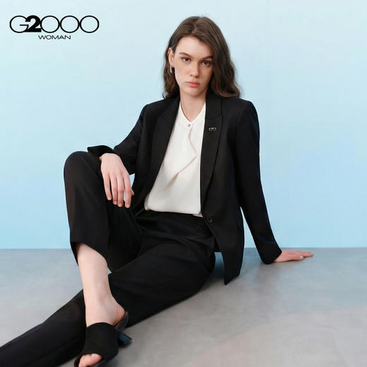 G2000女装SS26商场新款【三防/可机洗/烟管裤】商务通勤九分裤西裤61251006 商品图1