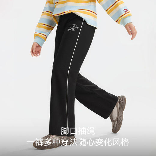 安踏儿童装女童裤子运动裤春秋款2026春季新款大童宽松休闲直筒裤362621707 商品图1