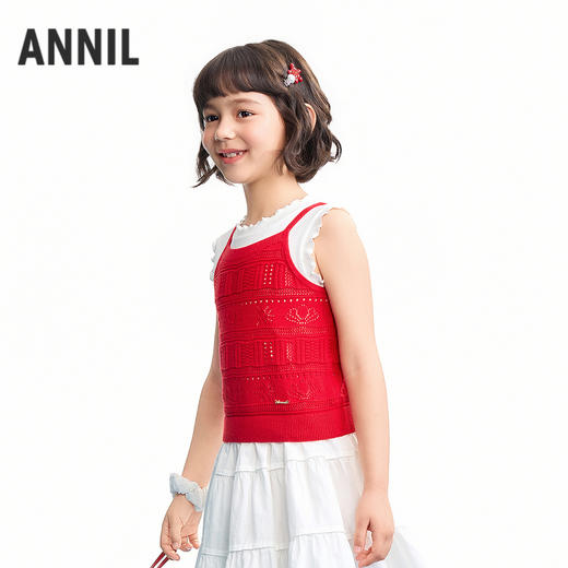【实体店同款】女童针织背心夏季新款安奈儿童装AG622234 商品图1