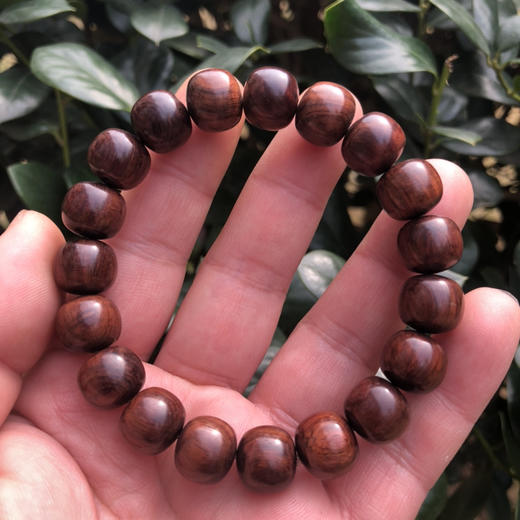 【青山特惠】11*12*17颗海南黄花梨紫油梨老料文玩手串h15 商品图0