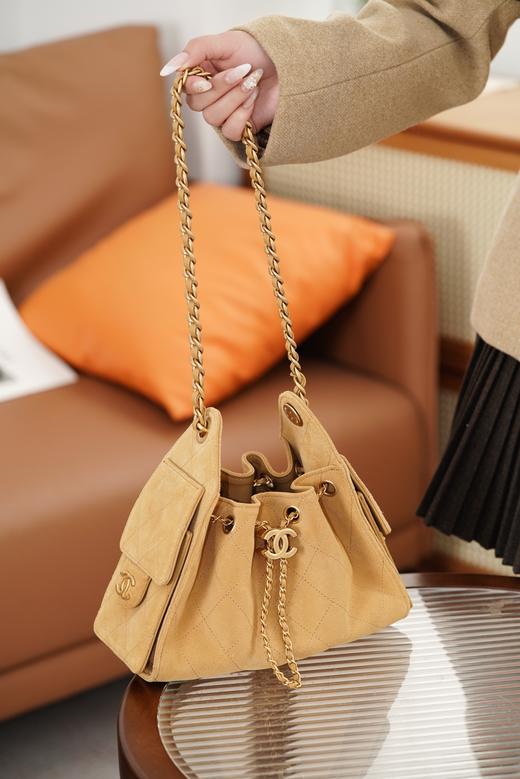 香奈儿26c系列25bag mini麂皮 杏色 商品图2