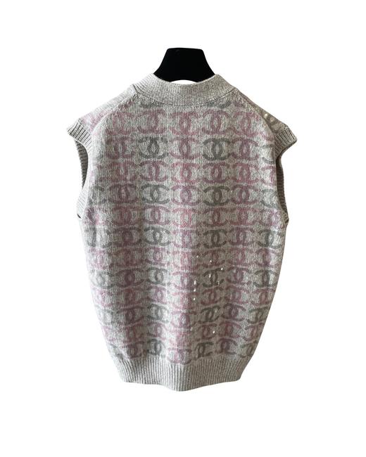 女款亮片针织马甲背心毛衣hu025 商品图1