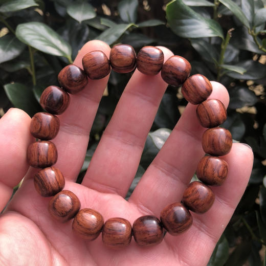 【青山特惠】11*12*17颗海南黄花梨油梨老料文玩手串h135 商品图5