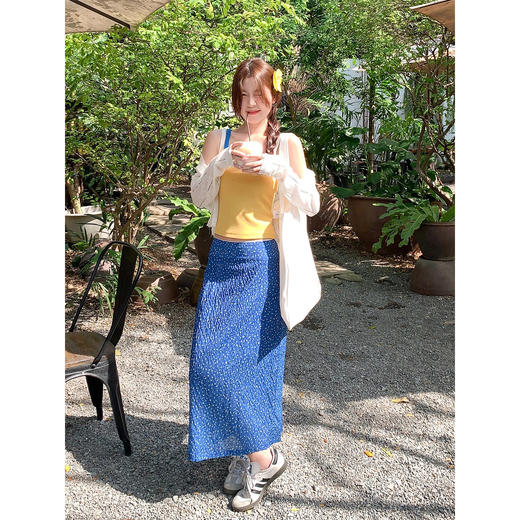 <曾小咸推荐>甜辣妹撞色修身吊带背心女夏【预售款，预计3-15天！！】 商品图3