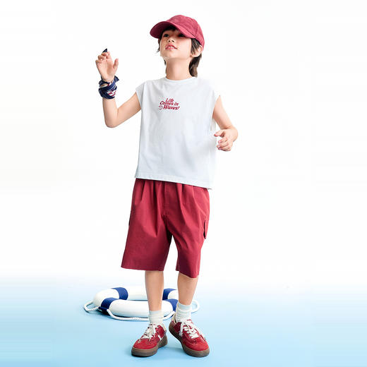 【实体店同款】男童背心套装夏季新款安奈儿童装AB622129 商品图5