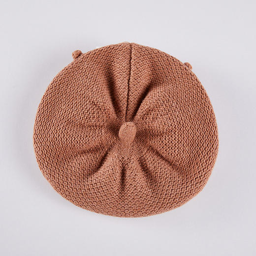 英氏婴儿帽子秋冬新款公主贝雷帽羊毛针织休闲南瓜帽YRPHJ32117A 商品图4