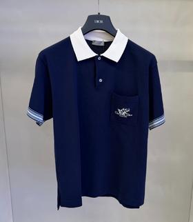 男款拼接短袖polo衫la010