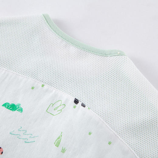 英氏儿童喜竹中袖套装夏季新品宝宝唐装汉服童装YZJCJ12020A 商品图2