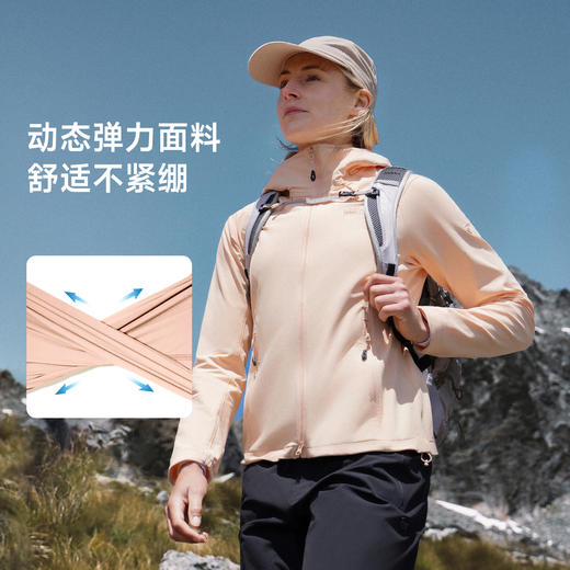 诺诗兰 冈仁III LT女式弹力外套 采用高弹面料，贴合身形，活动自如。轻盈设计适合日常与户外场景，兼顾时尚与实用  NTJGH2176E 商品图4