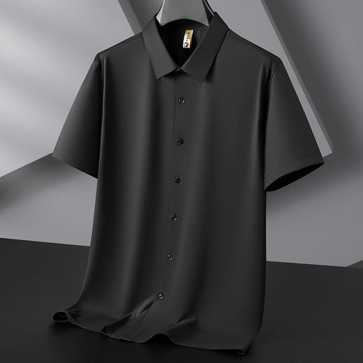 【DG】大依优型大码男装夏季纯色短袖衬衫商务休闲百搭T恤上衣300 商品图1