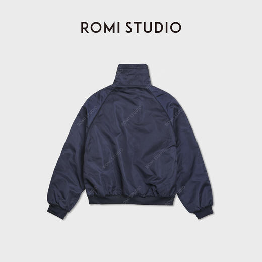 ROMI STUDIOMiu系双面穿锻面光泽软糯摇粒绒里外套RWDWW82136 商品图2