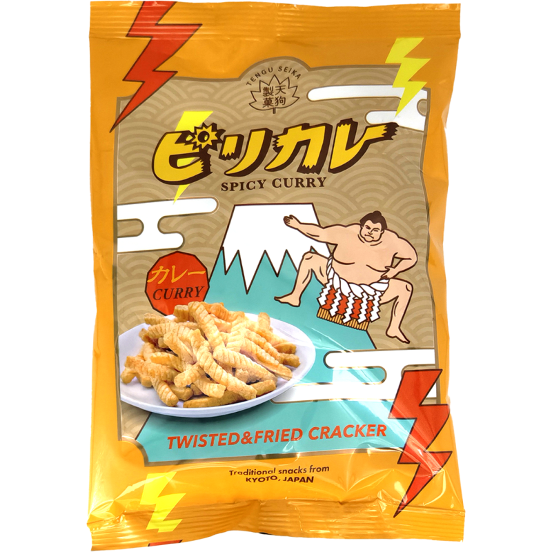 京都天狗辣咖喱味扭扭酥60g