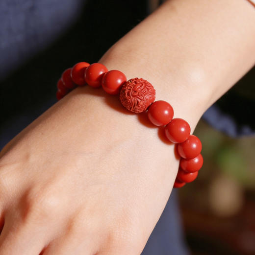 【兴旺】朱砂龙珠手串 商品图7